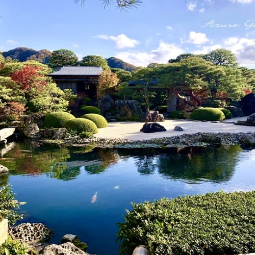 足立美術館の庭園風景