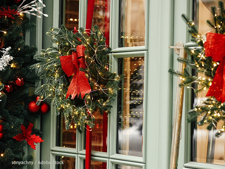 クリスマスの赤と緑