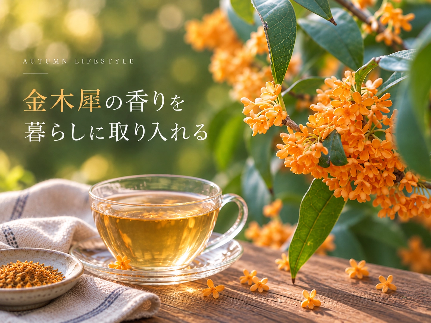 暮らしに取り入れるキンモクセイ