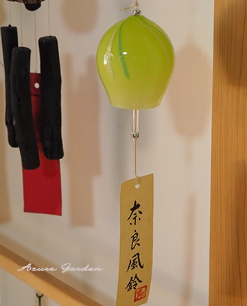 やわらかな色合いのご当地風鈴